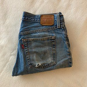 Perfectly worn in Levi's 501 CT
